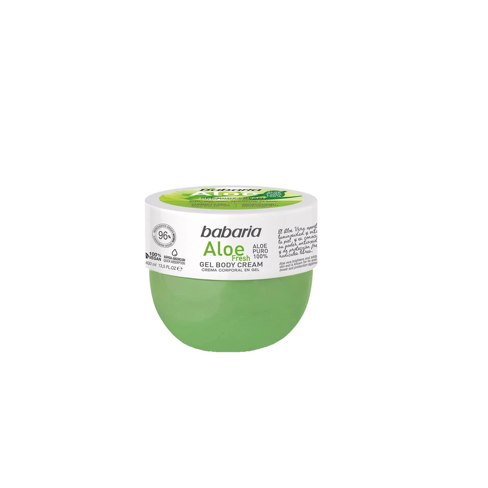 کرم ژل بدن باباریا مدل ALOE FRESH حجم 400 میلی لیتر