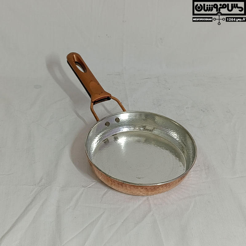 ماهیتابه مسی تک دسته سایز 2 مدل آسنات