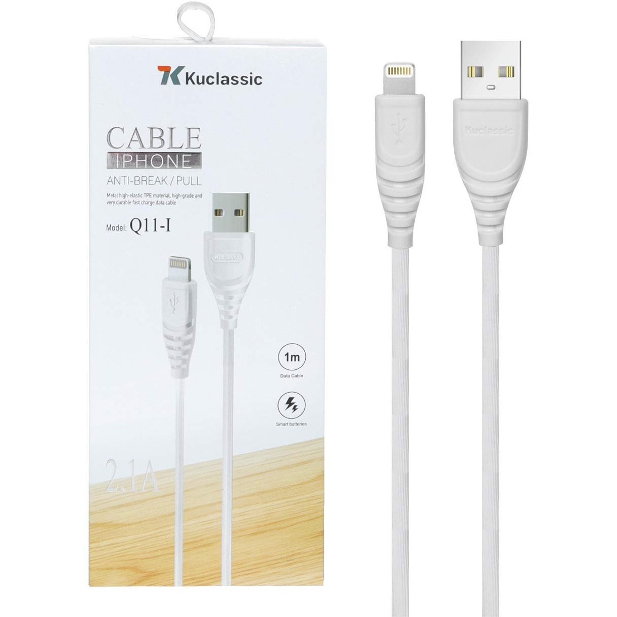 کابل شارژ آیفون Kuclassic مدل Q11-I