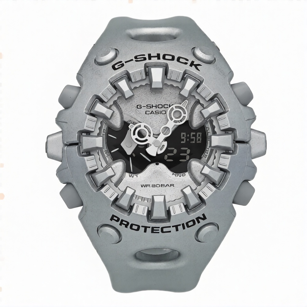 ساعت جیشاک سالی وان مردانه GA-V01 نقره ای GShock-8718-G