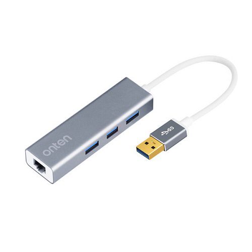 هاب USB 3.0 اونتن مدل U5220 با پورت USB 3.0 و ONTEN LAN 1000