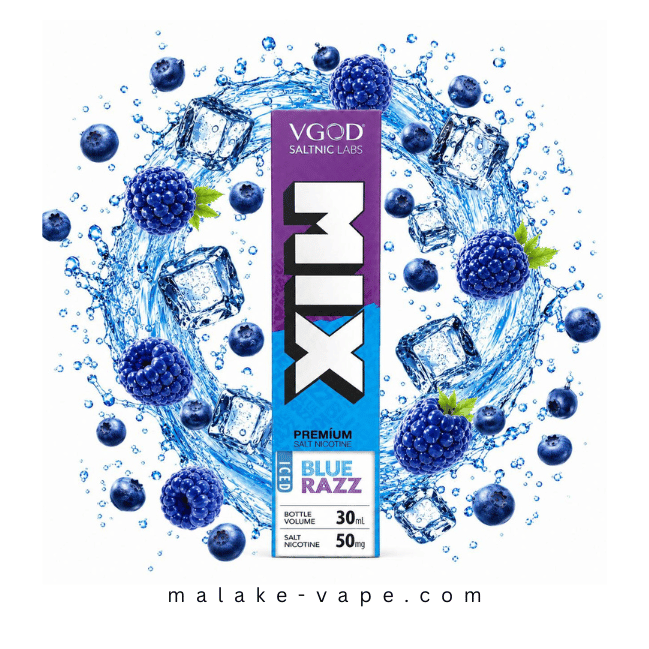 سالت بلوبری تمشک آبی یخ ویگاد (30 میل) VGOD MIX BLUE RAZZ ICED