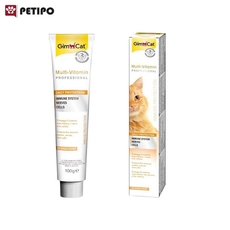 خمیر مولتی ویتامین گربه پروفشنال جیم کت (GimCat Multi Vitamin Paste) وزن 50 گرم