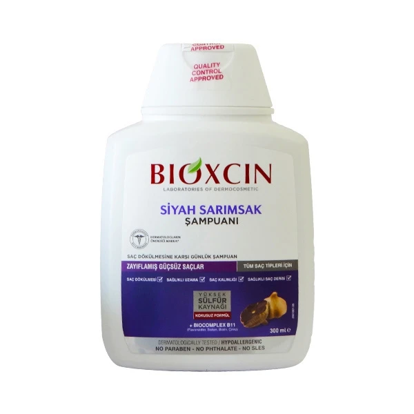 شامپو ضد ریزش مو بیوکسین (Bioxcin) حاوی سیر سیاه حجم 300 میلی لیتر