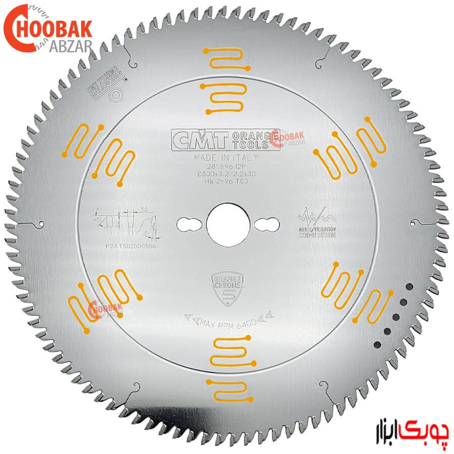 تیغ اره MDF بر سی ام تی 96 دندانه قطر 30 سانتیمتر مدل 281.696.12M