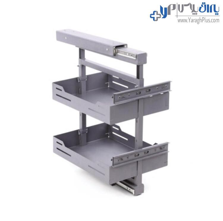 ﺳﻮﭘﺮ وسط ورقی کابینت کمدی با ریل آرام‌بند آدلان مدل فوژان