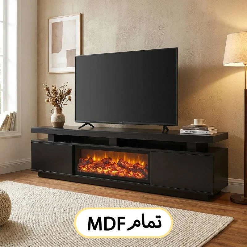 میز تلویزیون شومینه ایرانیان کد 135