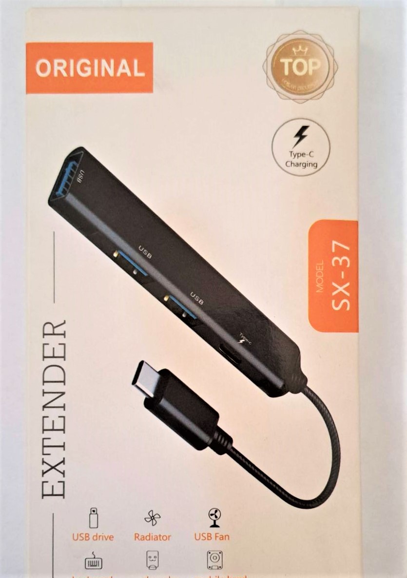 هاب 4 پورت type-C مدل SX-37