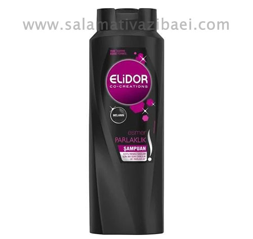شامپو براق کننده مخصوص موهای رنگ شده تیره الیدور حجم 500 میلی لیتر- ELIDOR