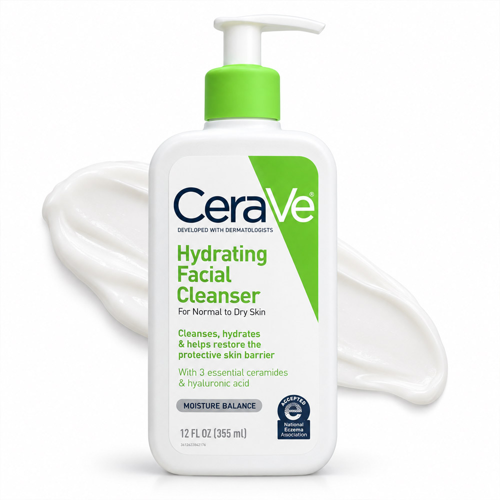 شوینده آمریکا آبرسان صورت سراوی برای پوست نرمال تا خشک / CeraVe