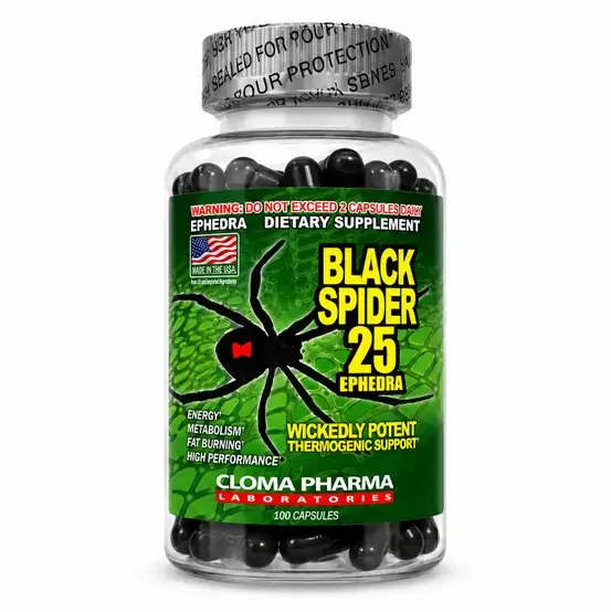 قرص چربی سوز بلک اسپایدر 25 کلوما فارما Black Spider