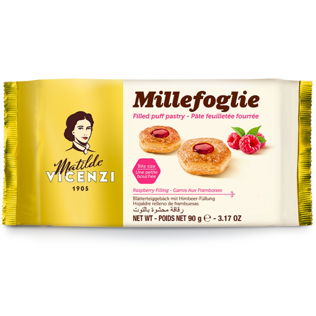 شیرینی مغزدار وینچزی 100gr (تمشک)