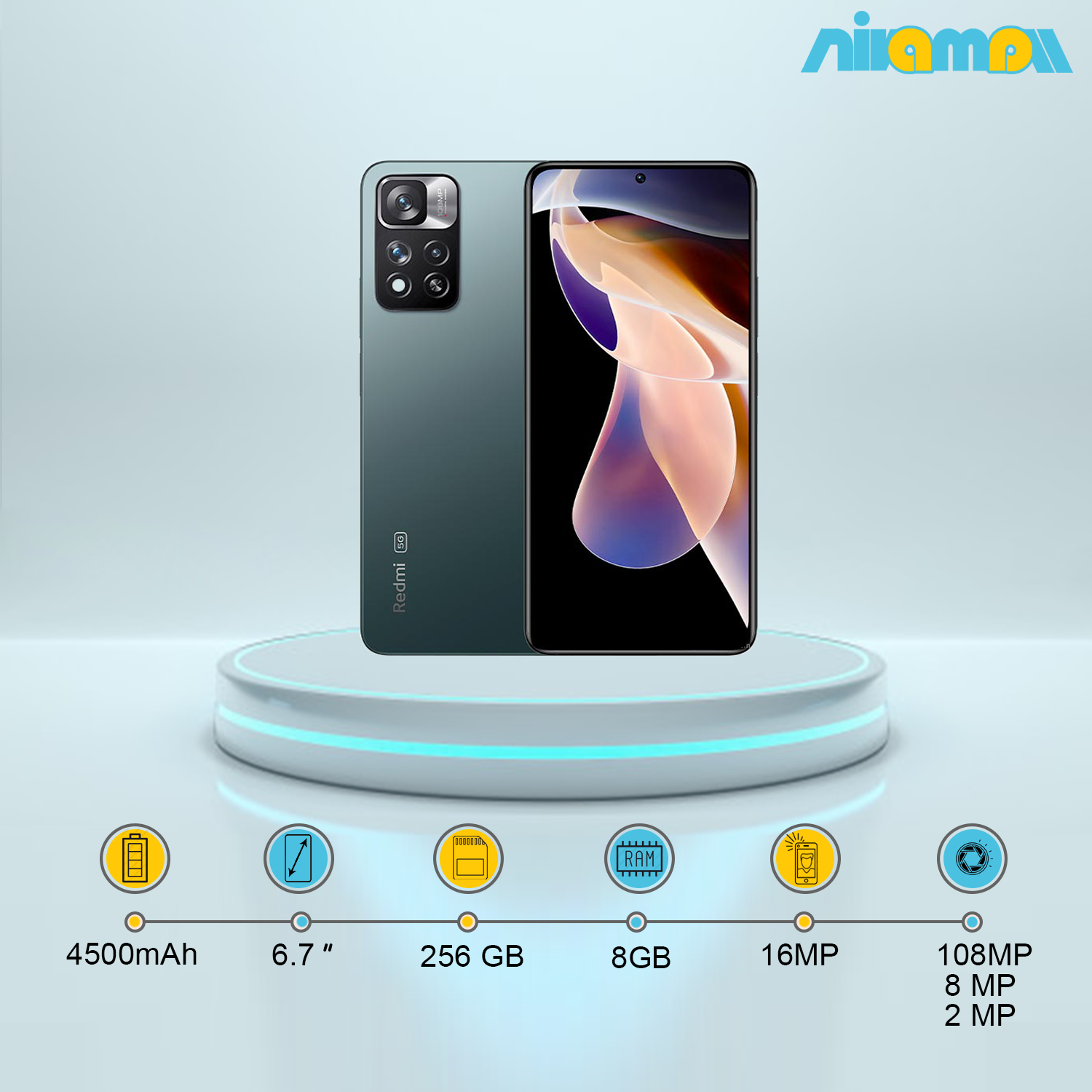 گوشی موبایل شیائومی Redmi Note 11 Pro+ 5G ظرفیت 256 گیگابایت رم8 گیگابایت