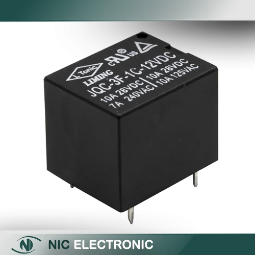 رله 12V-10A پایه میلون T73 مارک LIMING کد JQC-3F-1C-12VDC