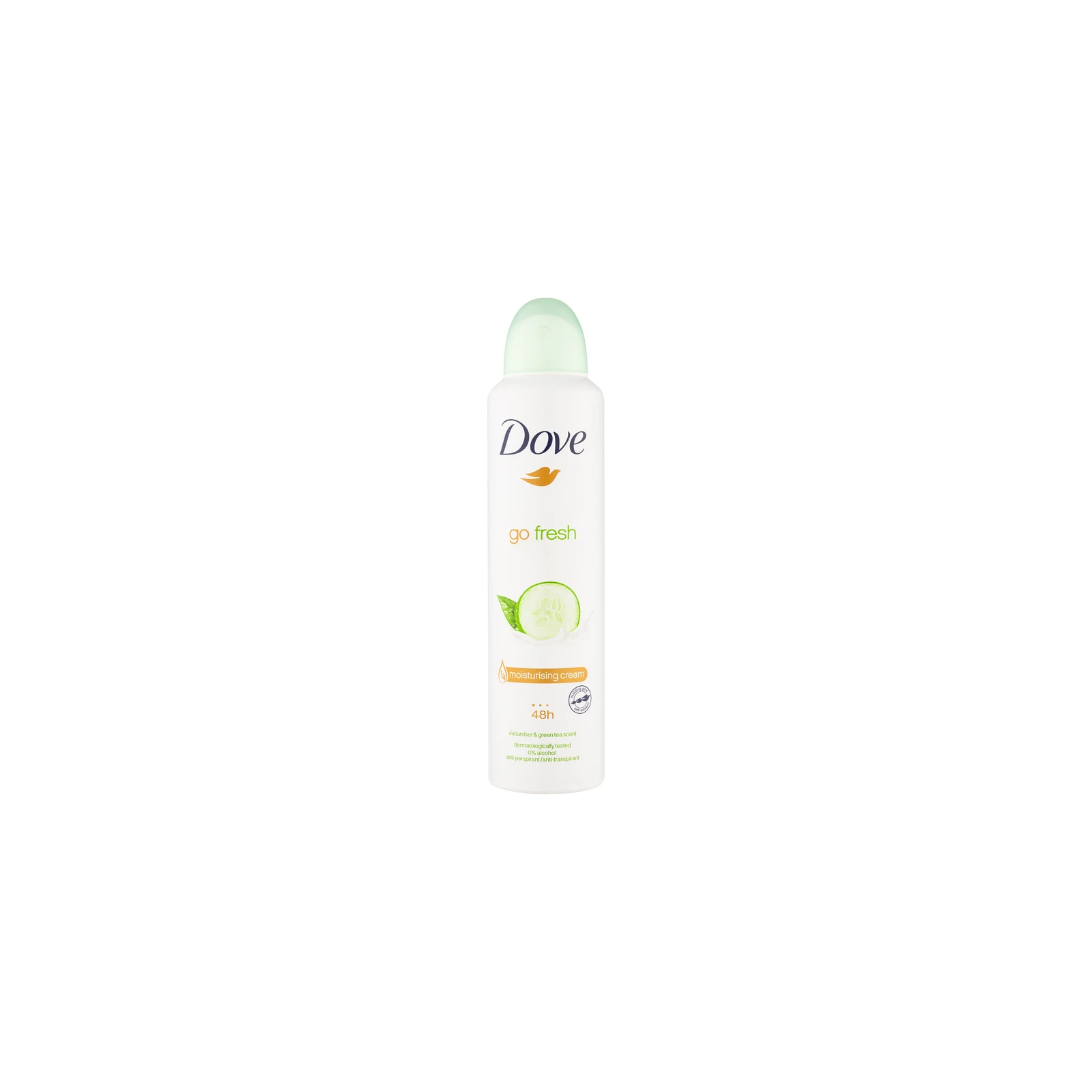 اسپری ضد تعریق رایحه خیار و چای سبز داو مدل go fresh حجم 250 میل