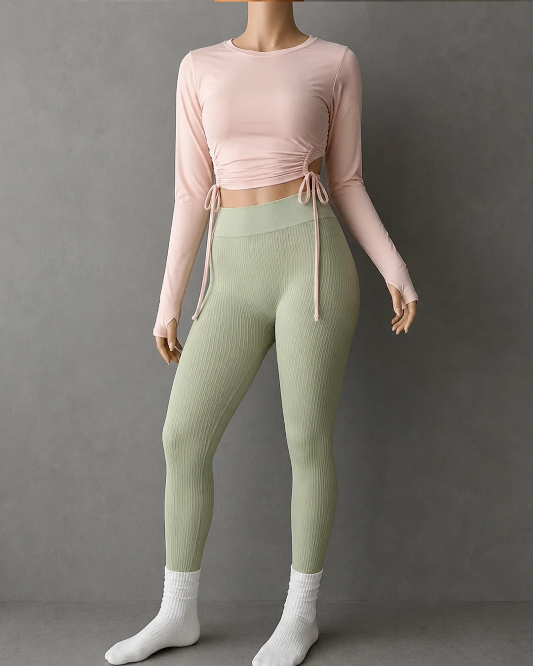 بلوز آستین بلند گتدار سایز کوچیک- صورتی L-مشکی XL