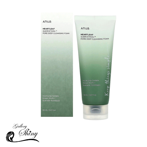 فوم شستشوی تسکین دهنده و پاک کننده عمقی منافذ آنوا Anua Heartleaf Quercetinol Pore Deep Cleansing Foam