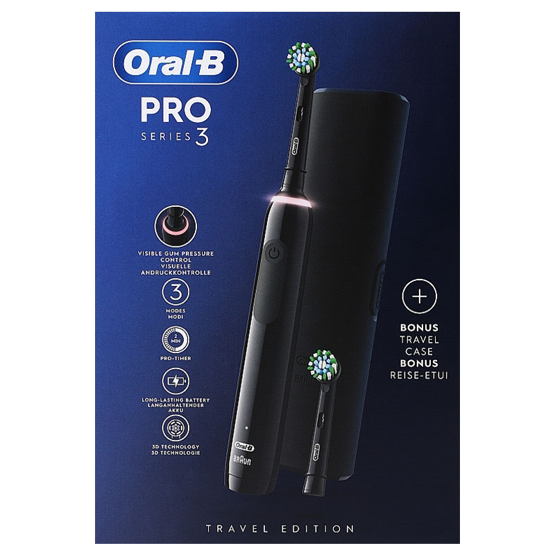 مسواک برقی اورال بی براونOral B Pro 3 Travel EditionToothbrush Type 3757