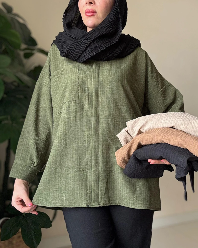 شومیز شانتون نواری