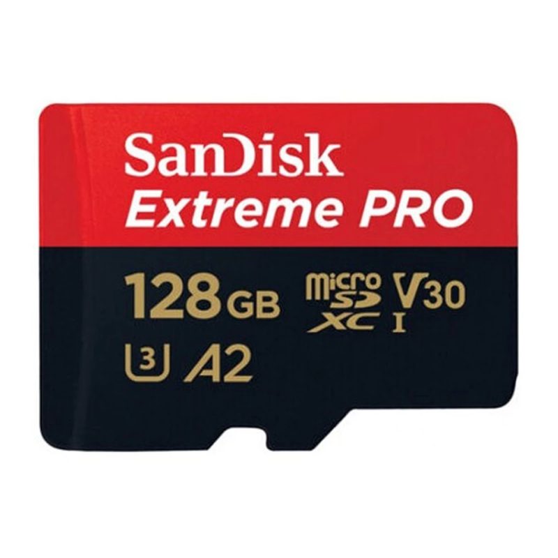 کارت حافظه SanDisk microSDXC سن دیسک مدل Extreme PRO کلاس A2 استاندارد UHS-I U3 سرعت 200MBs ظرفیت 128 گیگابایت