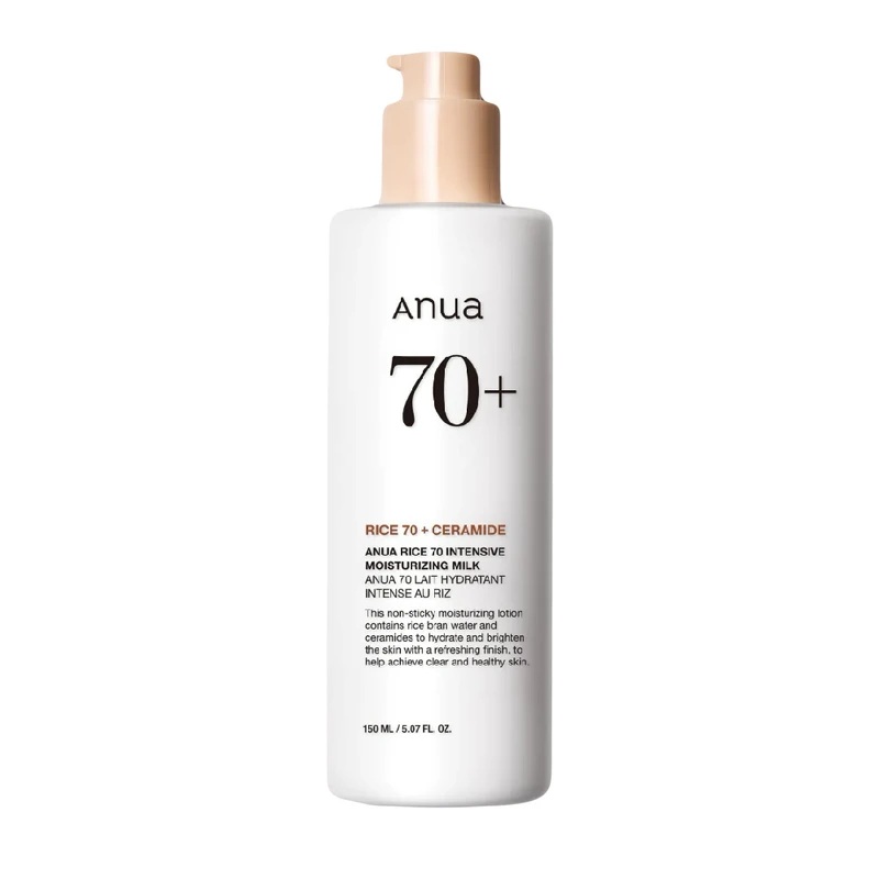 لوسیون آبرسان و تغذیه کننده برنج آنوا Anua Rice 70 Intensive Moisturizing Milk 150ML