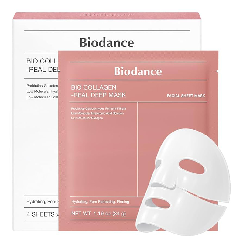 ماسک جوانساز بایو کلاژن بایودنس Biodance Bio Collagen Real Deep Mask 4 Sheets 34G
