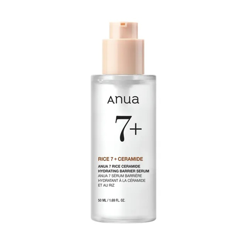سرم آبرسان و تقویت کننده پوست برنج و سرامید آنوا ANUA Rice Ceramide 7 Hydrating Barrier Serum 50ML