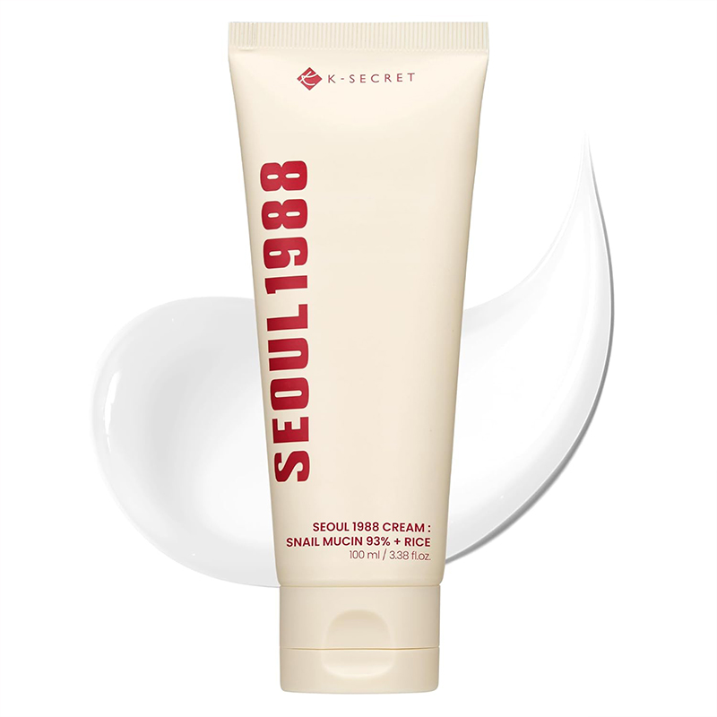 کرم مرطوبکننده و ترمیمکننده کی سیکرت سئول 1988 KSECRET Seoul 1988 Cream Snail Mucin 93 Percent Plus Rice 100ML