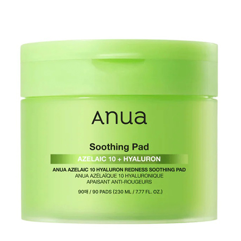 پد آبرسان و ضدقرمزی آنوا Anua Azelaic 10 Hyaluron Redness Soothing Pad 90Pads