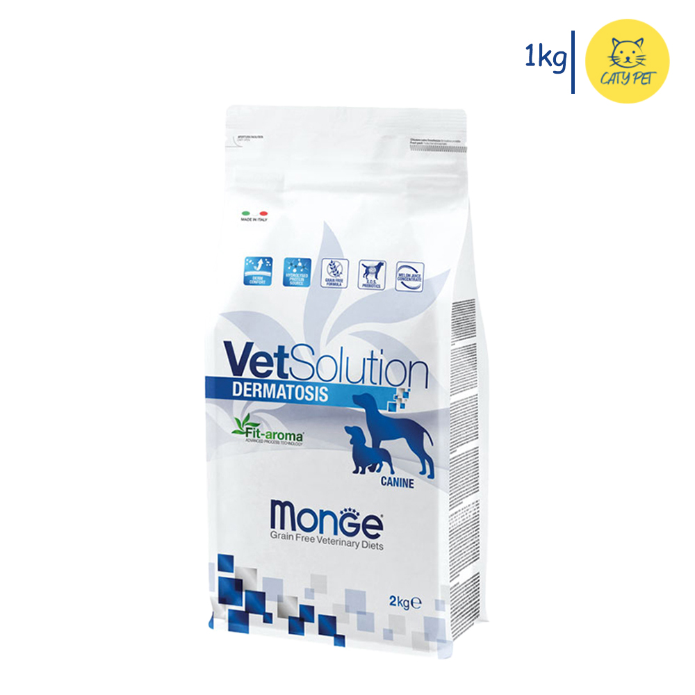 غذای خشک درمانی سگ مونژه درماتوسیس پوست و مو Dermatosis Canine وزن 1 کیلوگرم