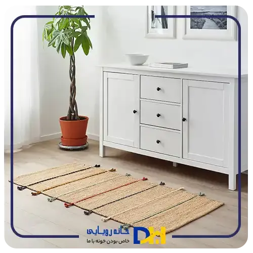 قالیچه جوت طناب رنگی۱۵۰*۸۰ ایکیا RAKLEV