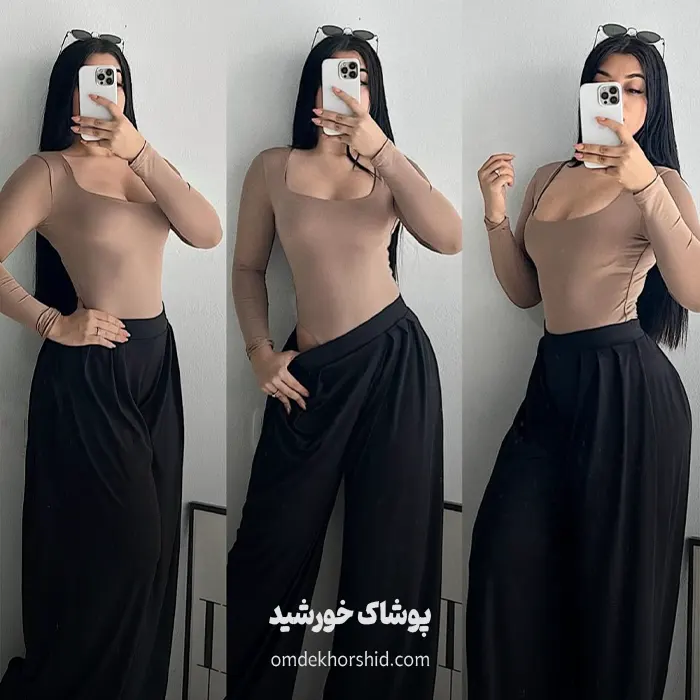 بلوز بادی یقه خشتی