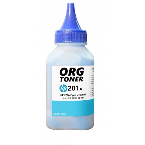 تونر شارژ 90g کارتریج اچ پی 201A آبی Toner HP 201A Cartridge Cyan