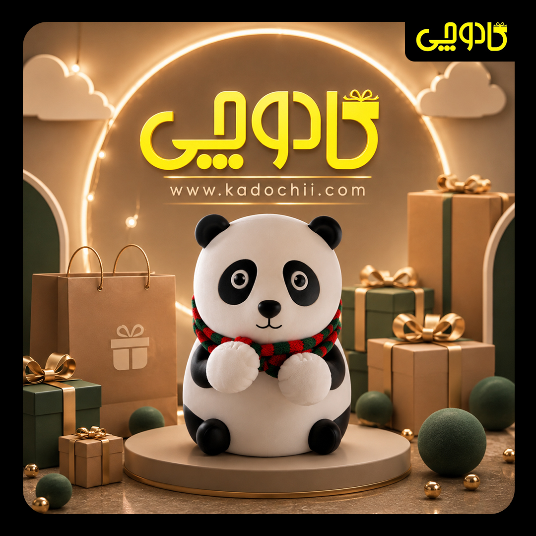چراغ خواب سیلیکونی پاندا با شال گردن