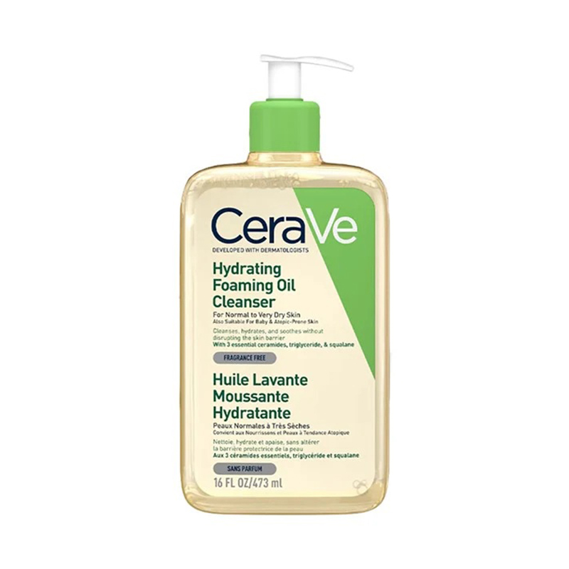 شوینده روغنی فومی صورت و بدن سراوی CeraVe Hydrating Foaming Oil Cleanser 473ML