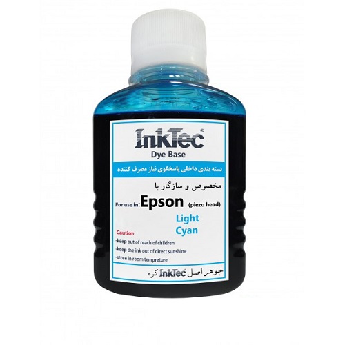 جوهر 100ml اینکتک داخلی آبی روشن اپسون Inktec 100ml ink Epson light cyan