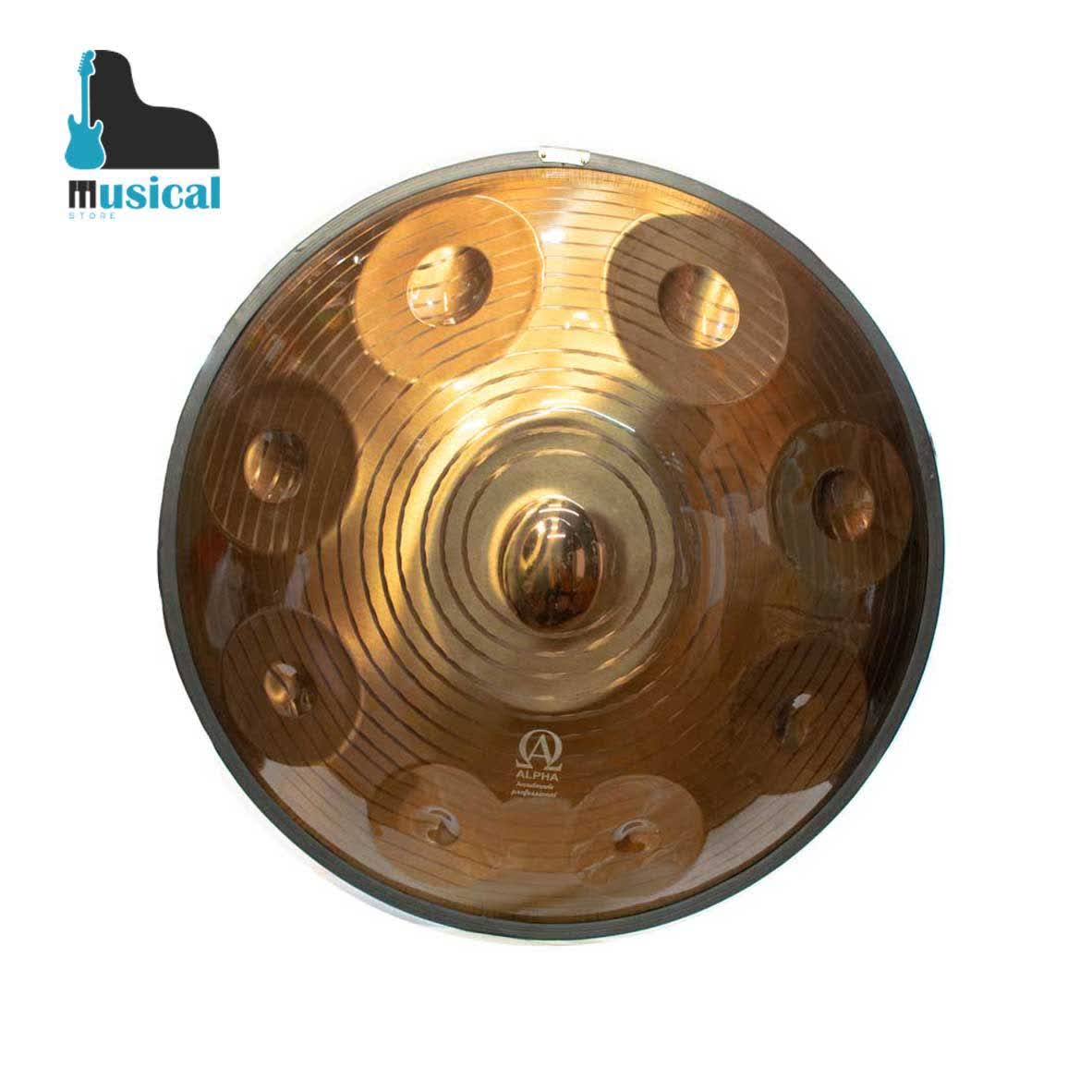 هنگ درام آلفا مدل استیل طلایی + هاردکیس