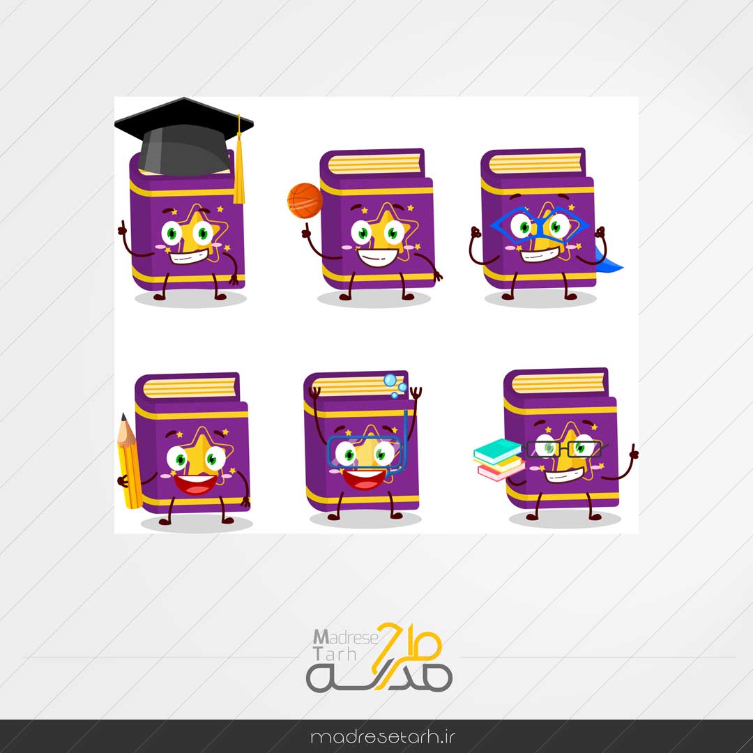 دانلود مجموعه کاراکتر کتاب