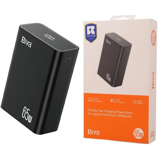 پاوربانک 20000 بیوا Biva BP-026 Fast Charging Power Bank توان 65 وات
