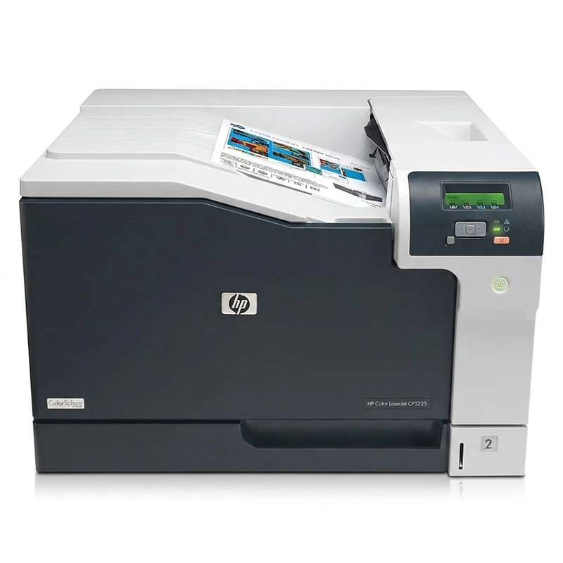 پرینتر اچ پی رنگی تک کاره با چاپ لیزری مدل LaserJet Professional CP5225n، سایز چاپ A3 - سفید