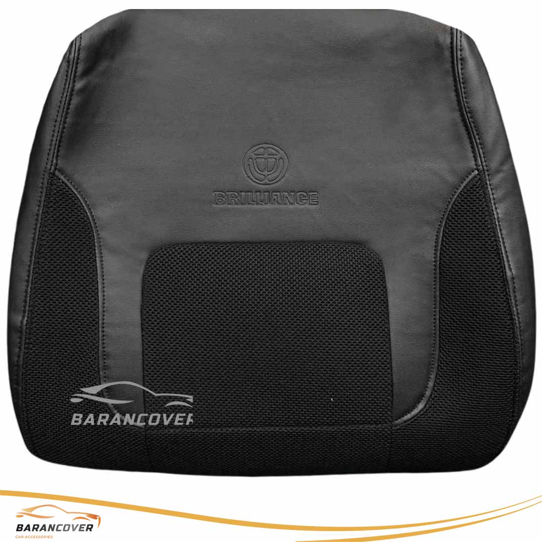 روکش صندلی برلیانس H320 چرم پارچه رنگ مشکی