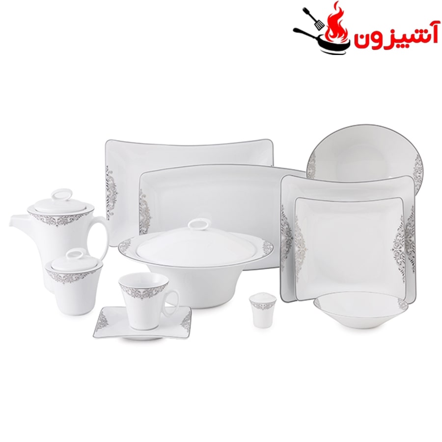 سرویس 97 پارچه 12 نفره طرح مهرگان پلاتینی