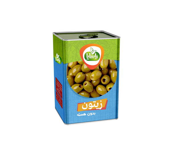 Pitted Olives in 17kg Tin Packaging
