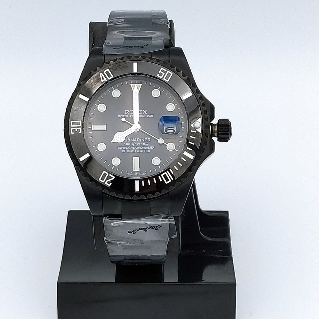 ساعت مردانه رولکس ساب مارین تمام مشکی ROIEX SUBMARINER