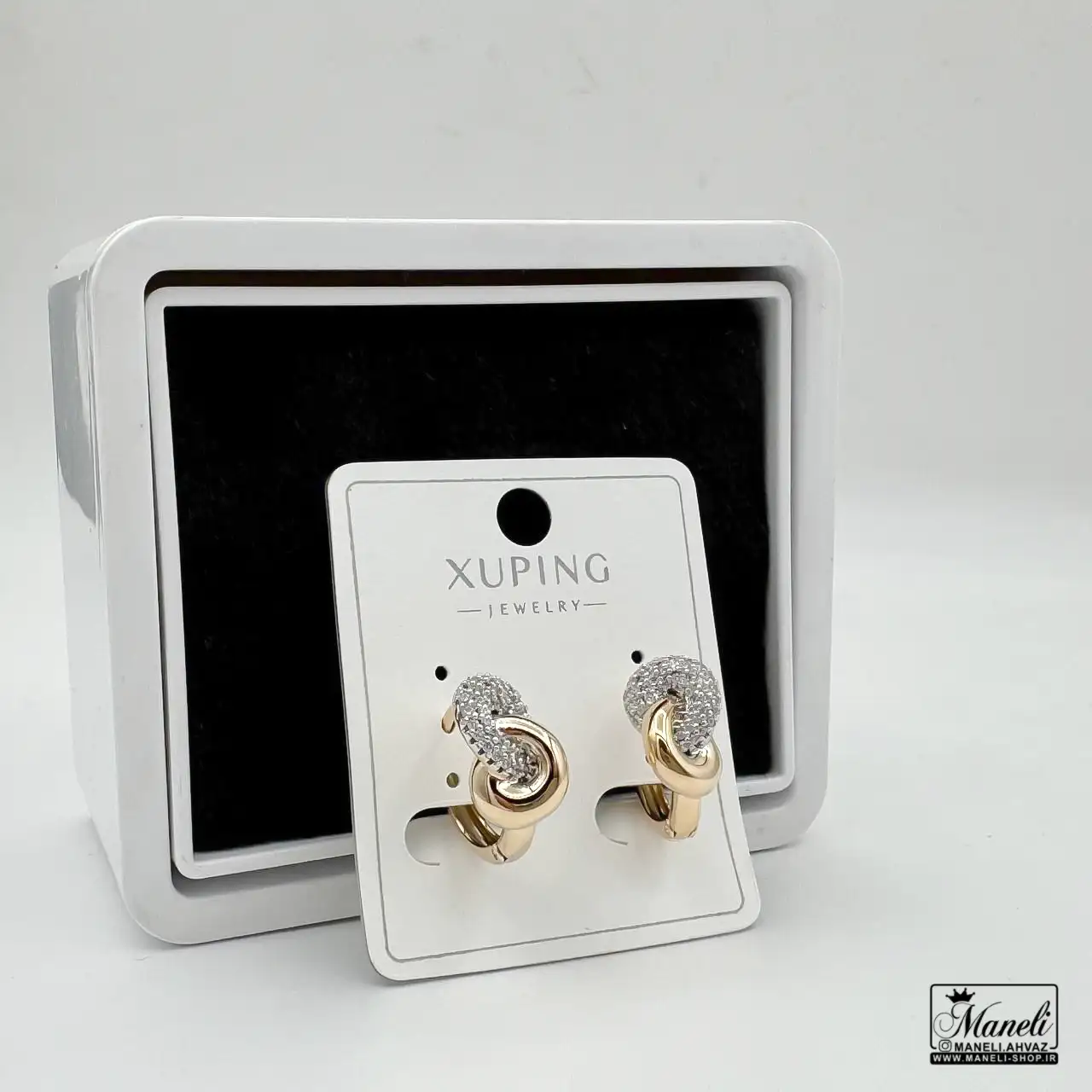 گوشواره حلقه ای ژوپینگ باطرحی متفاوت 40976