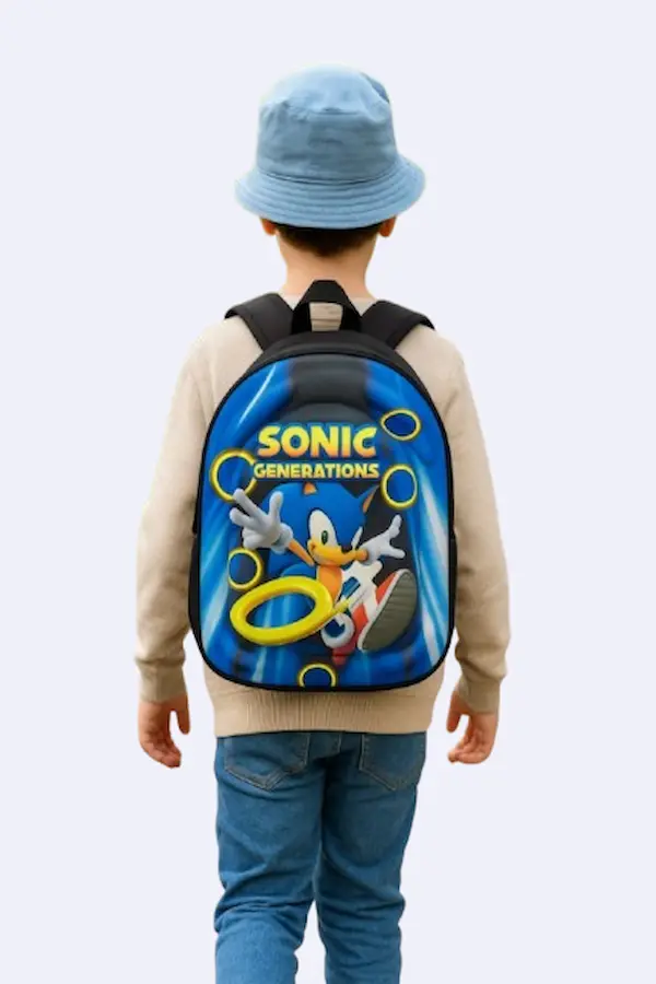 کوله‌پشتی پسرانه مهدکودک Newfull طرح Sonic 2