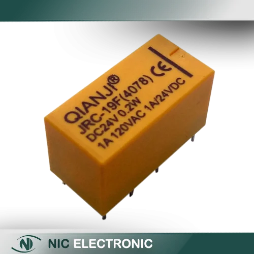 رله مخابراتی 24V بوبین وسط 8 پین مارک QIANJI کد JRC-19F(4078)