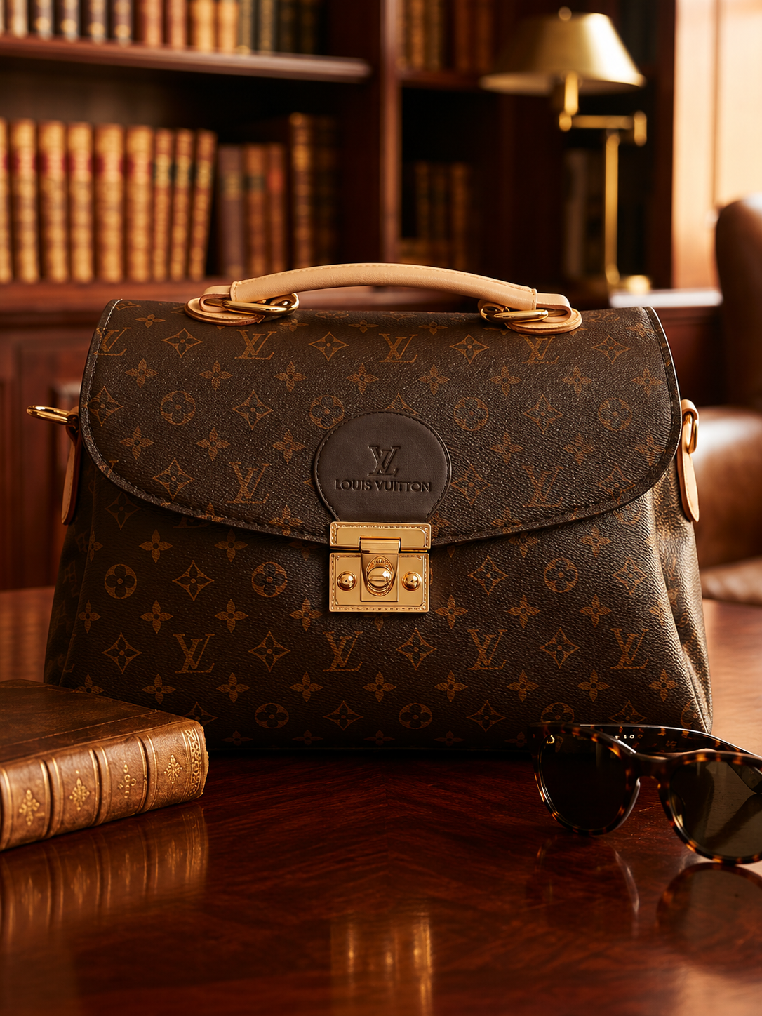 کیف دستی زنانه لویی ویتون (Louis Vuitton) مدل مونوگرام کلاسیک - رنگ قهوهای
