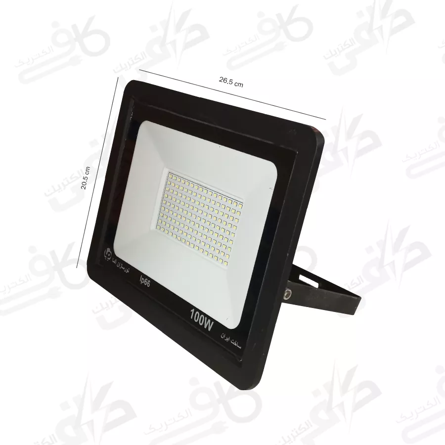 پرژكتور 100 وات IPAD مهتابی IP66 الما