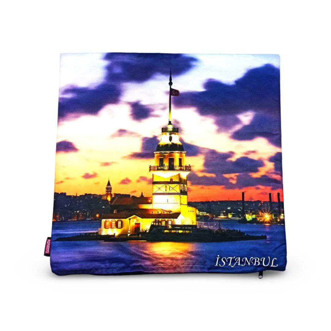 کاور کوسن مخملی مدل استانبول